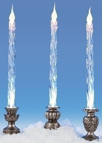 Assorted Base Antique Silver  Candles